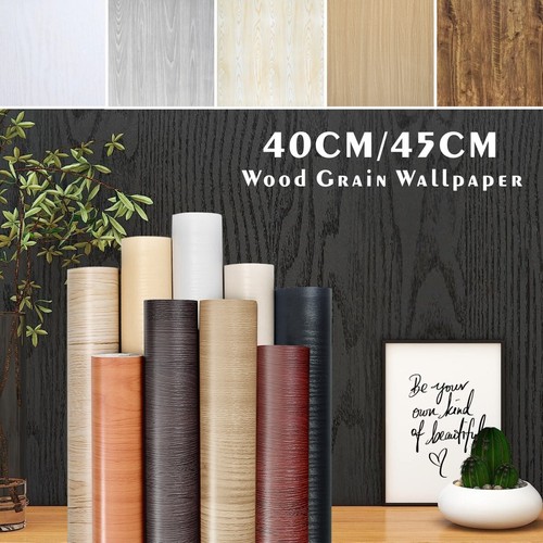 10m grey wood grain wallpaper - 10m,
