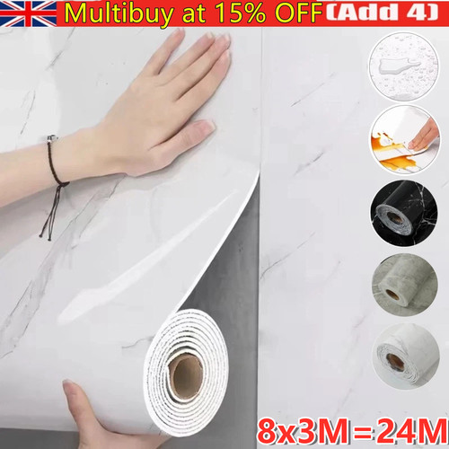 8x3m marble thick wallpaper - marble,