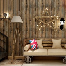 6M Rustic Brown Wood Panel